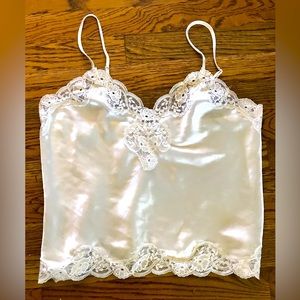 Vintage Camisole Victoria's Secret Cream Spaghetti Strap